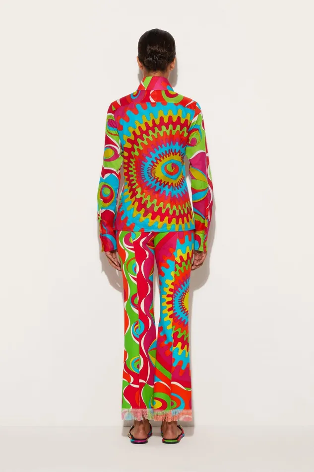 Tops And Shirts Women PUCCI BersaglioPrint Cotton Shirt