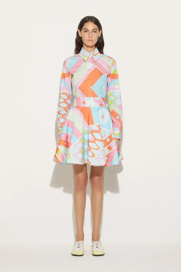 Tops And Shirts Women PUCCI VivaraPrint Cotton Shirt