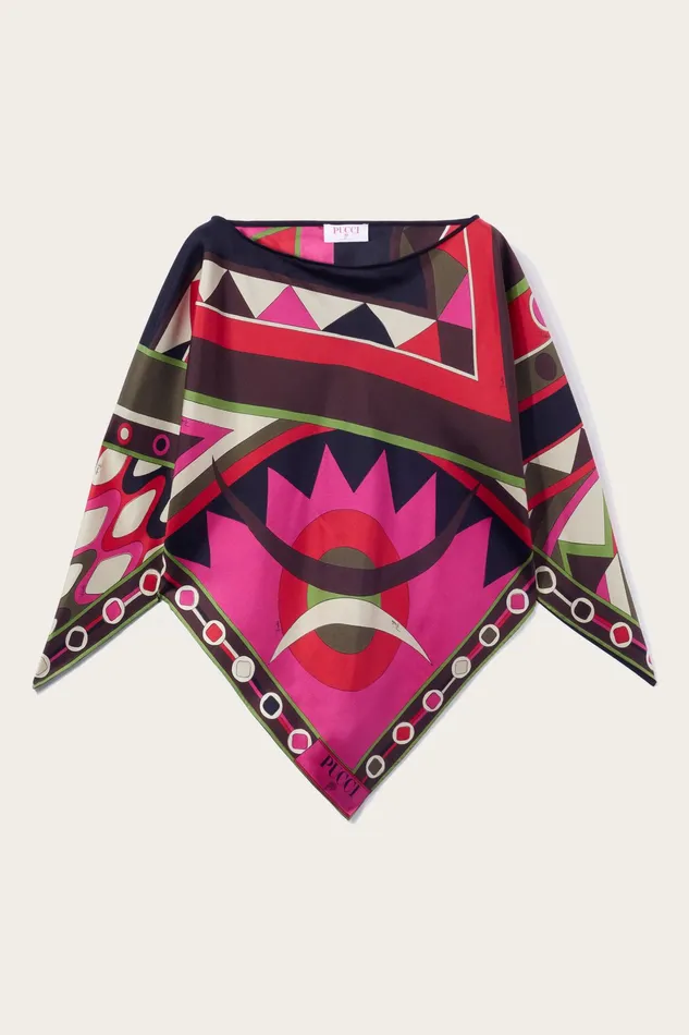 Tops And Shirts Women PUCCI VivaraPrint Silk Top