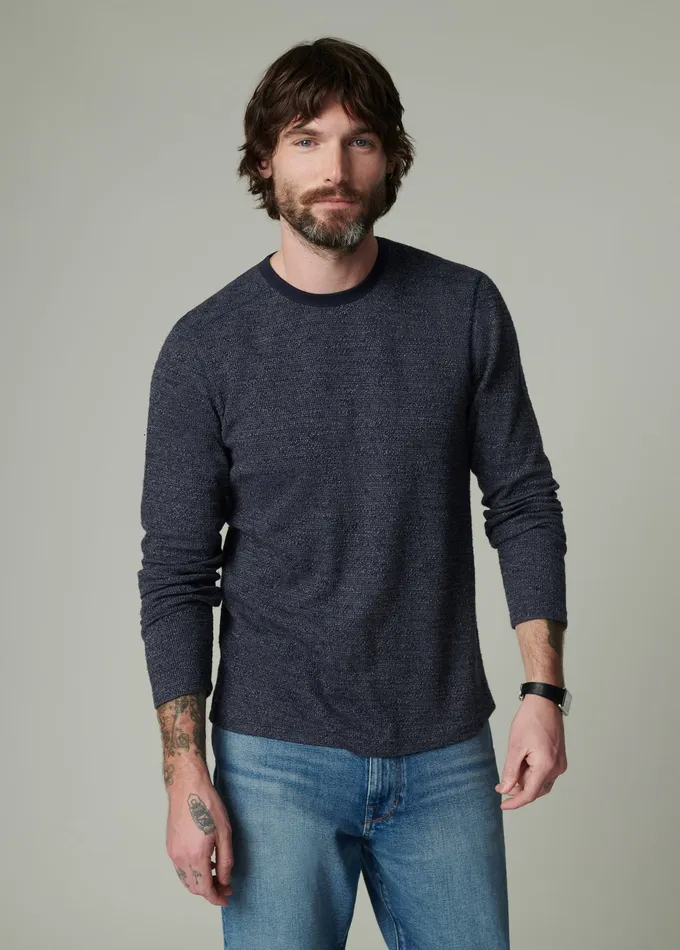 Tops Tees TATE LONG SLEEVE CREWNECK Night Sky 8211 Joe8217s Jeans Men