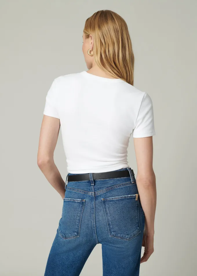 Tops THE BABY TEE Optic White 8211 Joe8217s Jeans Women Tops THE BABY TEE Optic White 8211 Joe8217s Jeans Women
