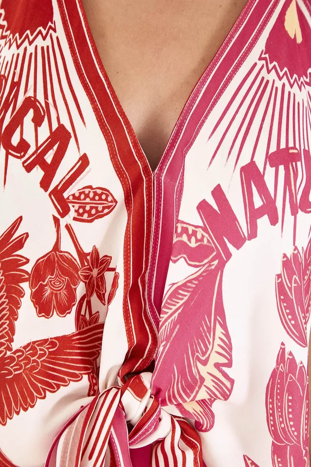 Tropical Dream Lenzing Ecovero Viscose Halter Blouse Women Farm Rio Blouses