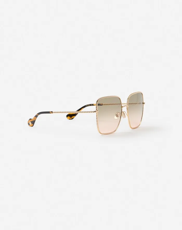 Twist Sunglasses Goldpink Women Lanvin Sunglasses