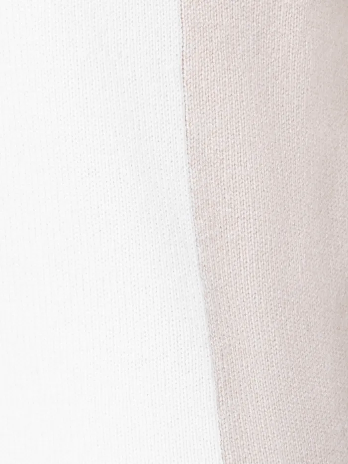 TwoTone Cashmere Pullover Ecrugreige Women Akris Knitwear