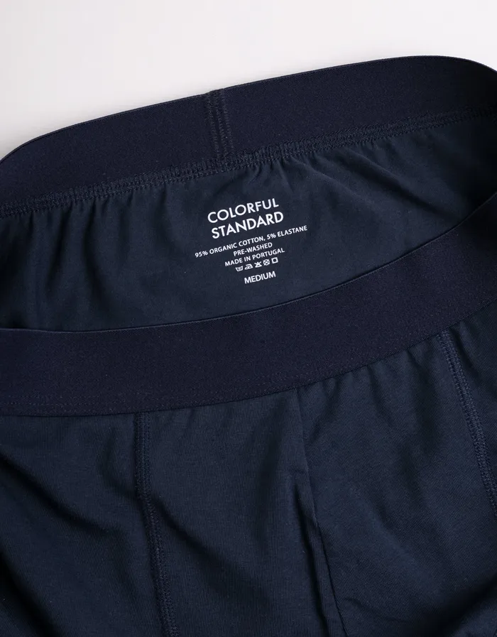 Underwear Men Colorfulstandard Classic Organic Boxer Briefs 8211 Navy Blue