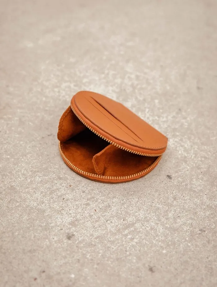 Vrone Amber Camel Women Bobbies Small Leather Goods Vrone Amber Camel Women Bobbies Small Leather Goods