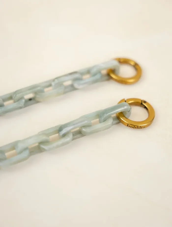 Veneto Silver Jade Women Bobbies Phone Straps