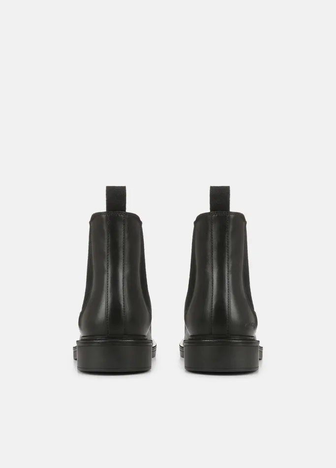 Vince Boots Men Erik Leather Chelsea Boot Black