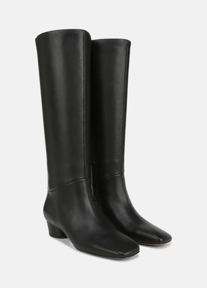 Vince Loafers and Mules Women Ramona Leather Knee Boot Black