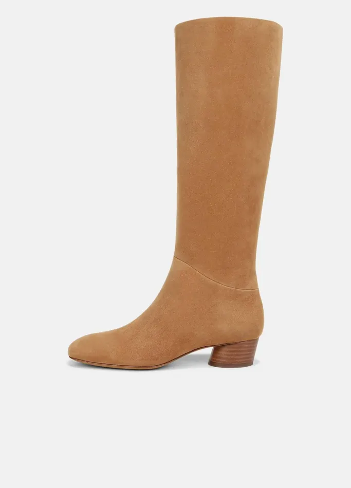 Vince Loafers and Mules Women Ramona Suede WideCalf Knee Boot Tan