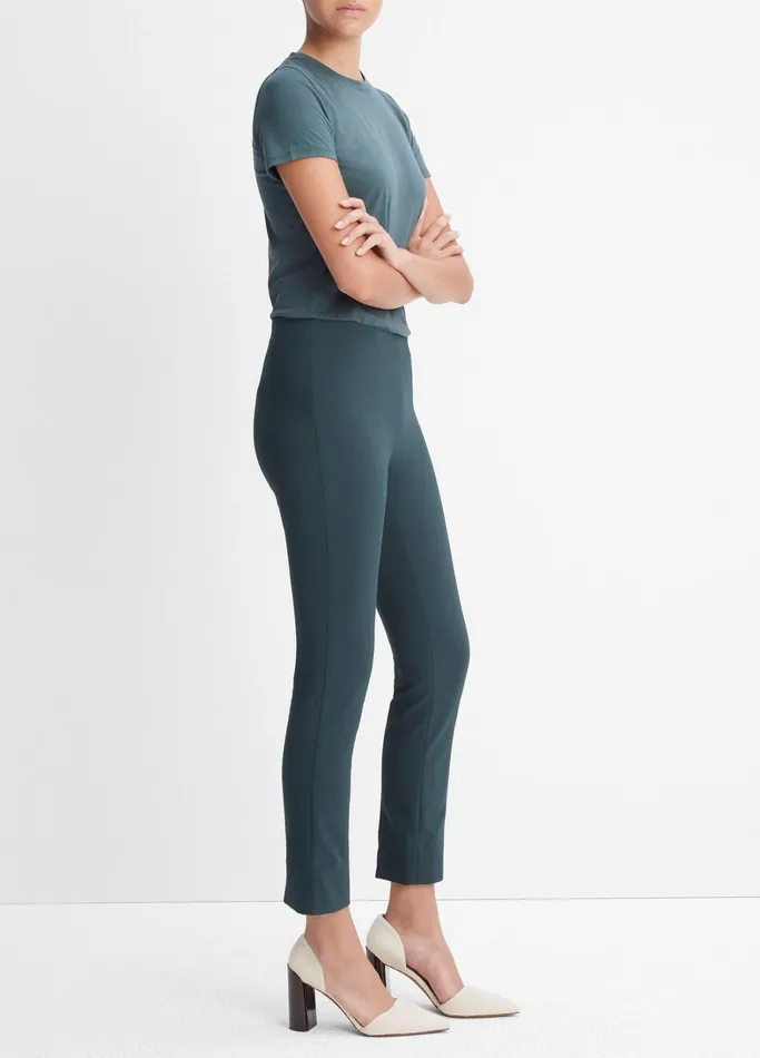 Vince Pants and Shorts Women HighWaist StitchFront Seam Legging Deep Hunter