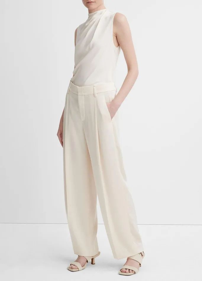 Vince Pants and Shorts Women Satin WideLeg Pant Enoki