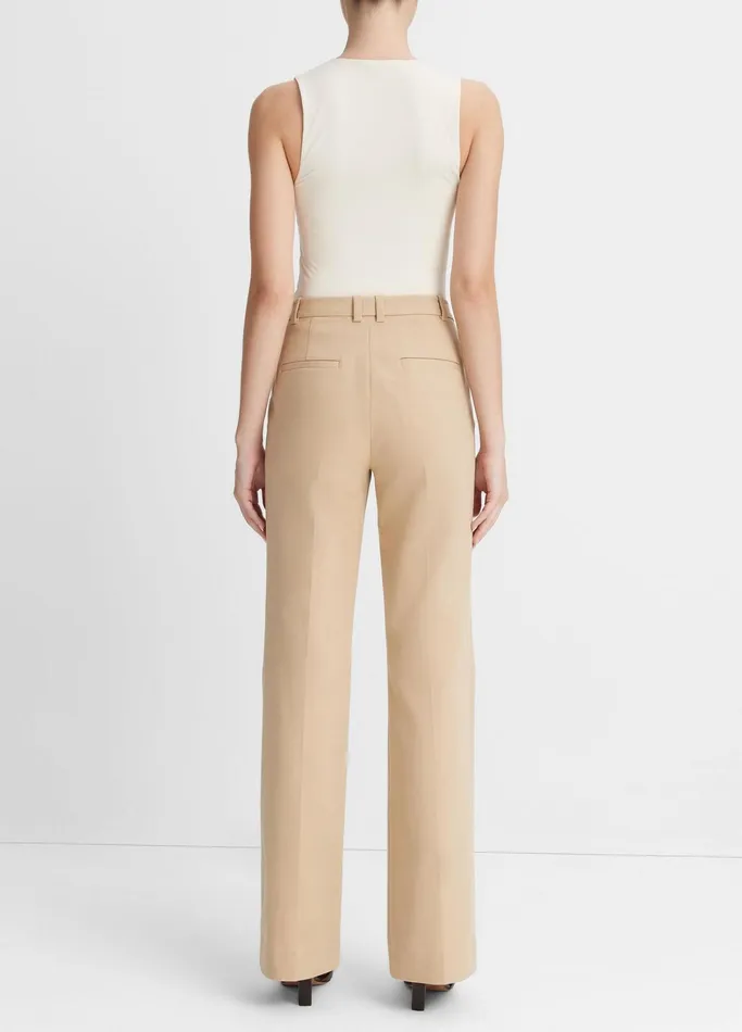 Vince Pants and Shorts Women StretchCotton BootCut Trouser Sesame