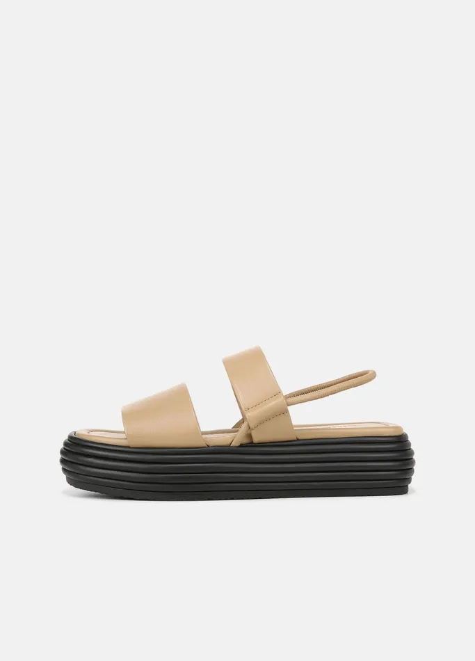 Vince Sandals Women Priya Leather Platform Sandal Dune