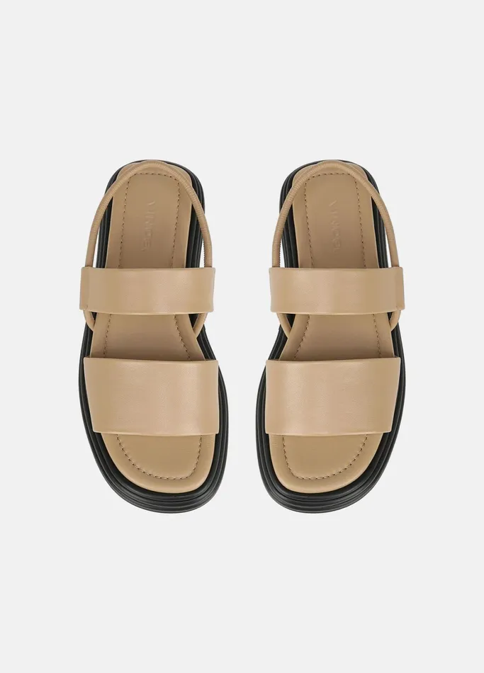 Vince Sandals Women Priya Leather Platform Sandal Dune