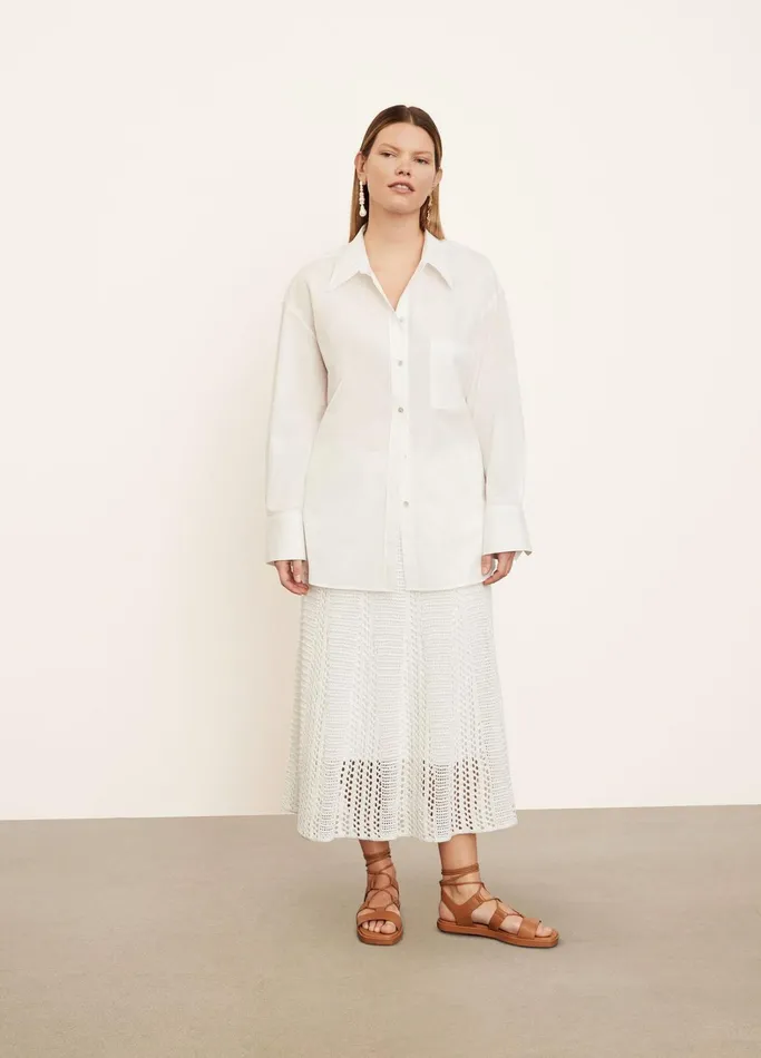 Vince Shirts and Tops Women Oversized Shirt Optic White