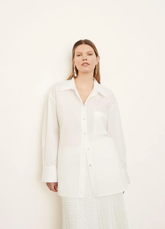 Vince Shirts and Tops Women Oversized Shirt Optic White