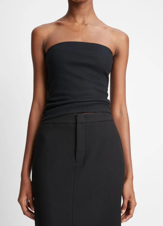 Vince Skirts Women Brushed Flannel Maxi Skirt Black