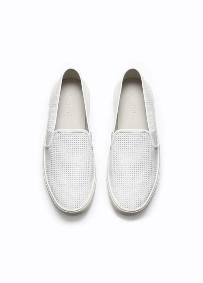Vince Sneakers Women Perforated Leather Blair Sneaker White