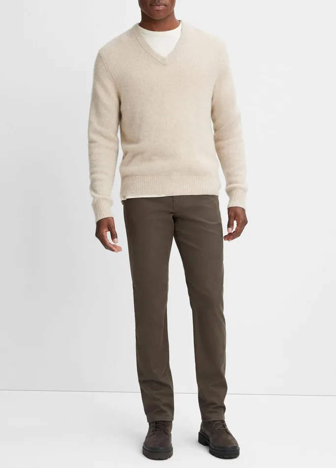 Vince Sweaters Men Cashmere VNeck Sweater Heather Runyon