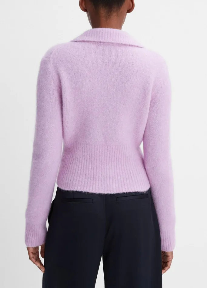 Vince Sweaters Women AlpacaBlend ZipFront Cardigan Crocus
