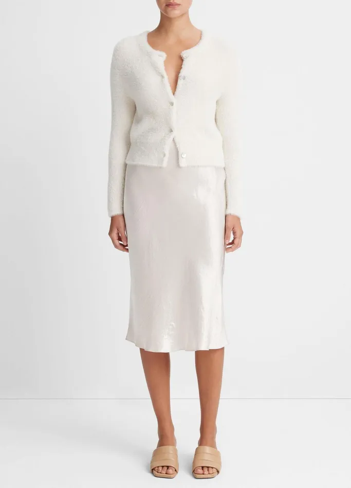 Vince Sweaters Women Eyelash Cardigan Off White