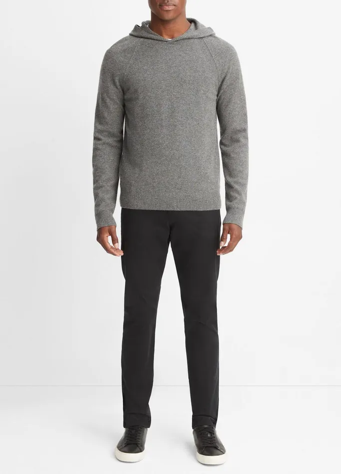 Vince Sweatshirts and Hoodies Men Wool Cashmere Pullover Hoodie Medium Heather Grey