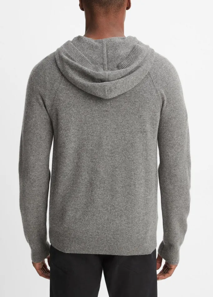 Vince Sweatshirts and Hoodies Men Wool Cashmere Pullover Hoodie Medium Heather Grey