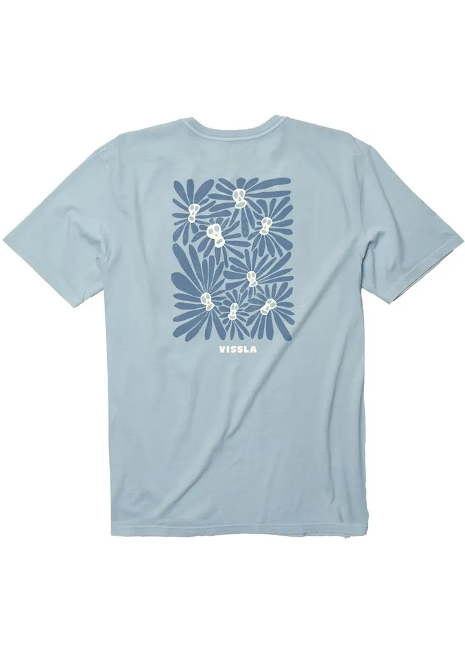 Vissla Cabezas Ss Pkt Tee Ice Blue Men Premium Tees