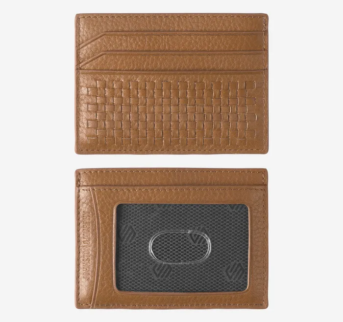 Wallets Johnston and Murphy Men Kingston Woven Weekender Case Brown