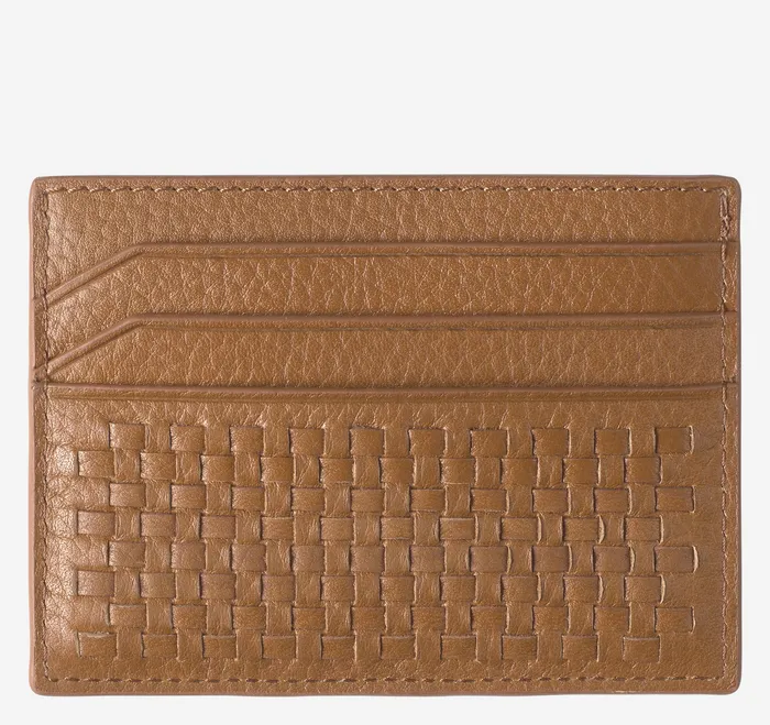 Wallets Johnston and Murphy Men Kingston Woven Weekender Case Brown