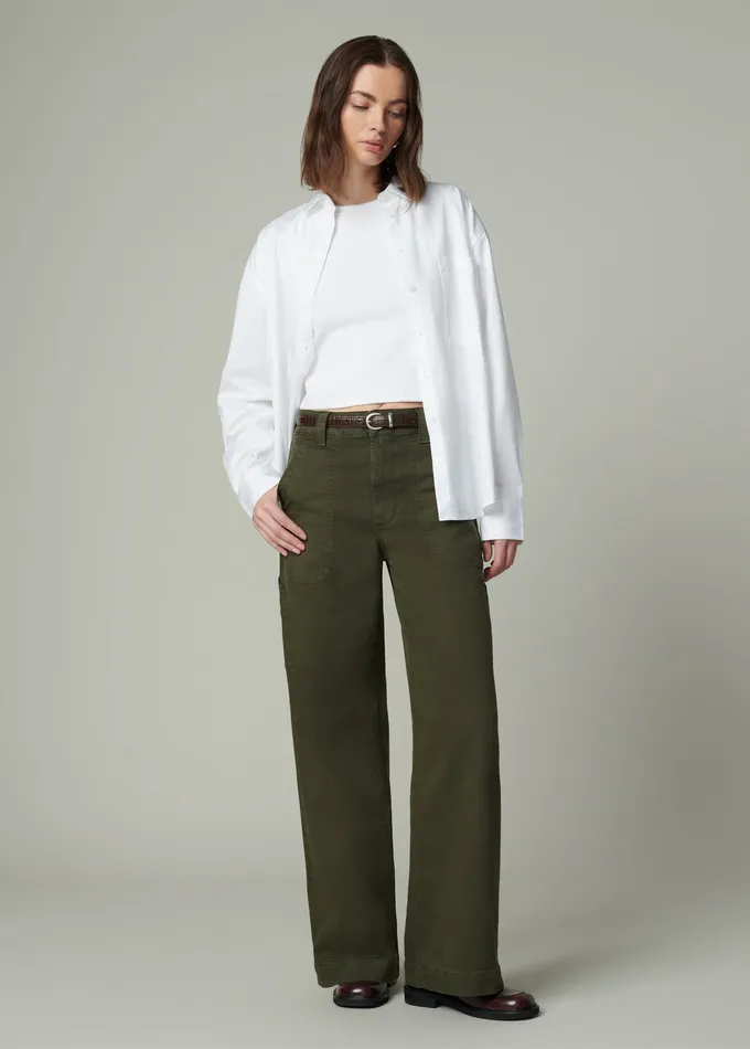 Wide Leg Women THE CHLOE UTILITY WIDE LEG Forest Night Joe8217s Jeans