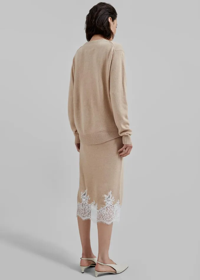 Women 31 Philip Lim Long Sleeve Draped Knit Dress 8211 Beige The Frankie Shop Dresses