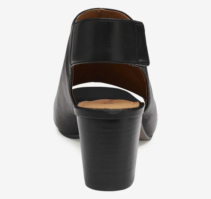 Women8217s Shoes Women Johnston and Murphy Evelyn OpenToe Bootie Black Glove Leather