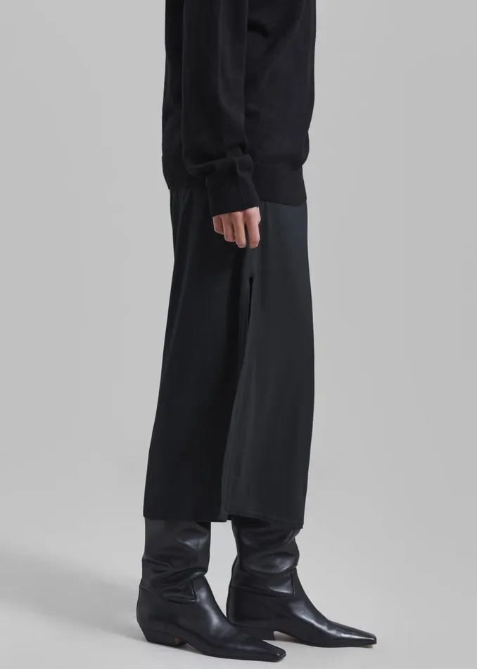 Women Abigail Side Slit Maxi Skirt 8211 Black The Frankie Shop Bottoms