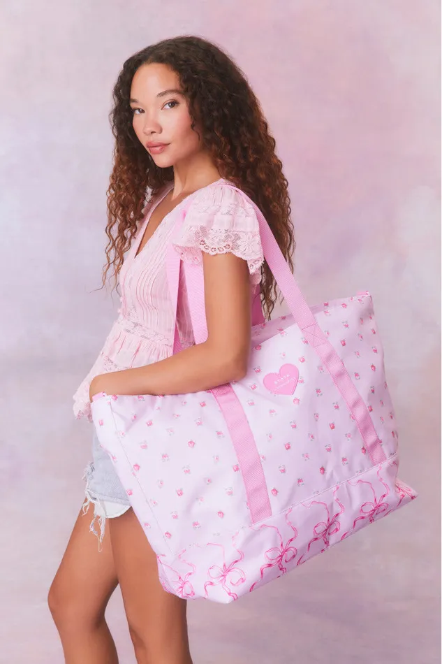 Women Active LoveShackFancy State Graham Xl Tote Luna Rose