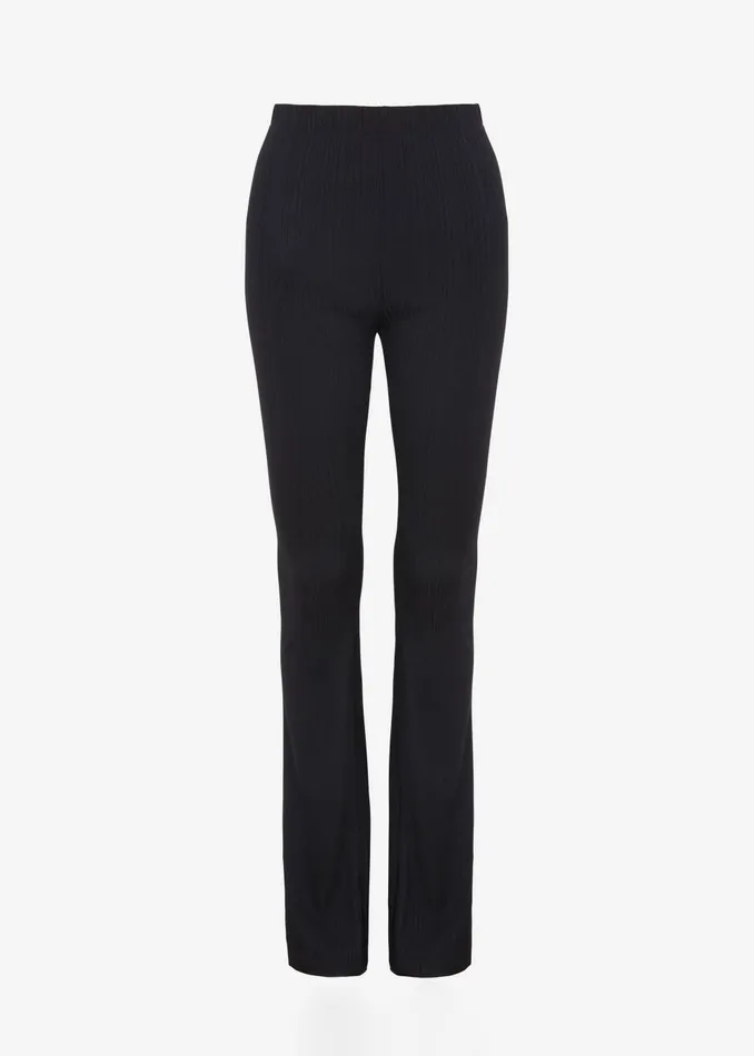 Women Akimi Ribbed Pants 8211 Black The Frankie Shop Bottoms