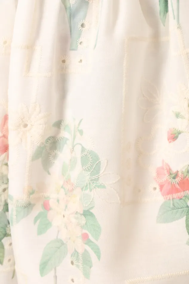 Women Alina Shorts 8211 White Floral White Floral Shorts petalandpup
