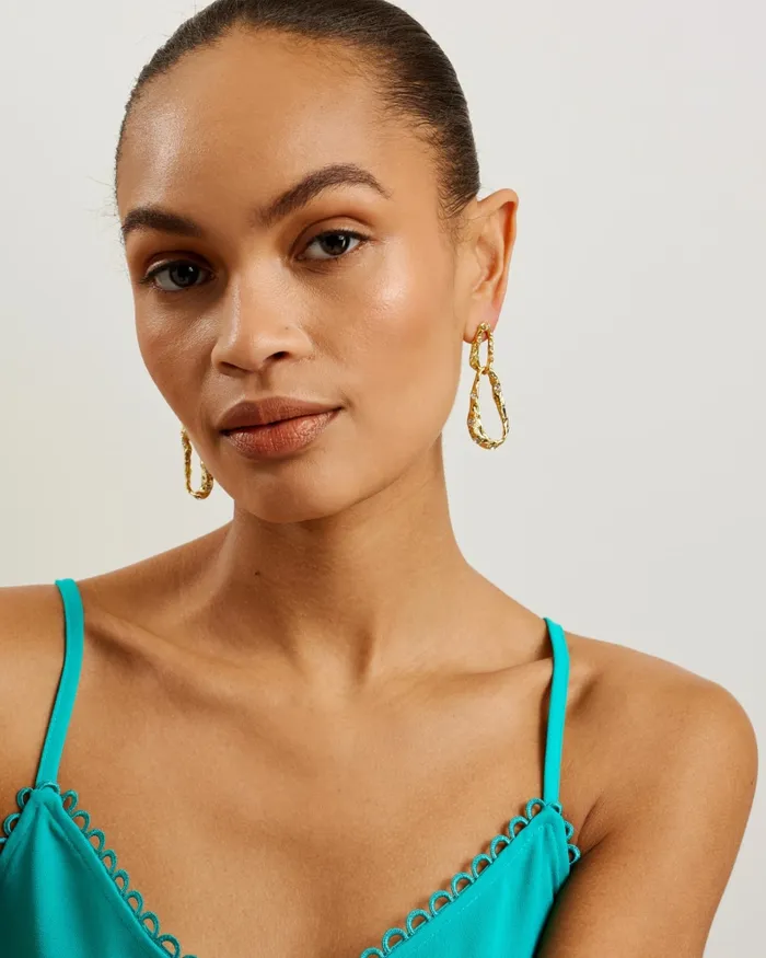 Women ANDRENO 8211 Strappy Cami With Looped Trims Green Ted Baker Tops and Blouses Women ANDRENO 8211 Strappy Cami With Looped Trims Green Ted Baker Tops and Blouses