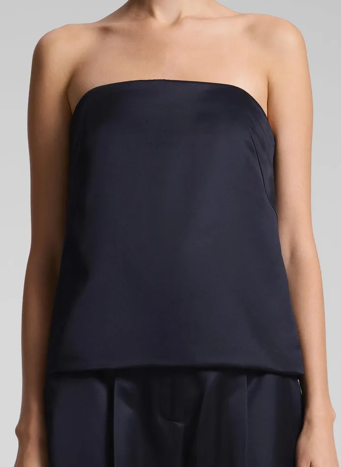Women Ani Strapless Satin Top Deep Navy ALC Tops