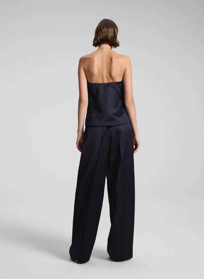 Women Ani Strapless Satin Top Deep Navy ALC Tops