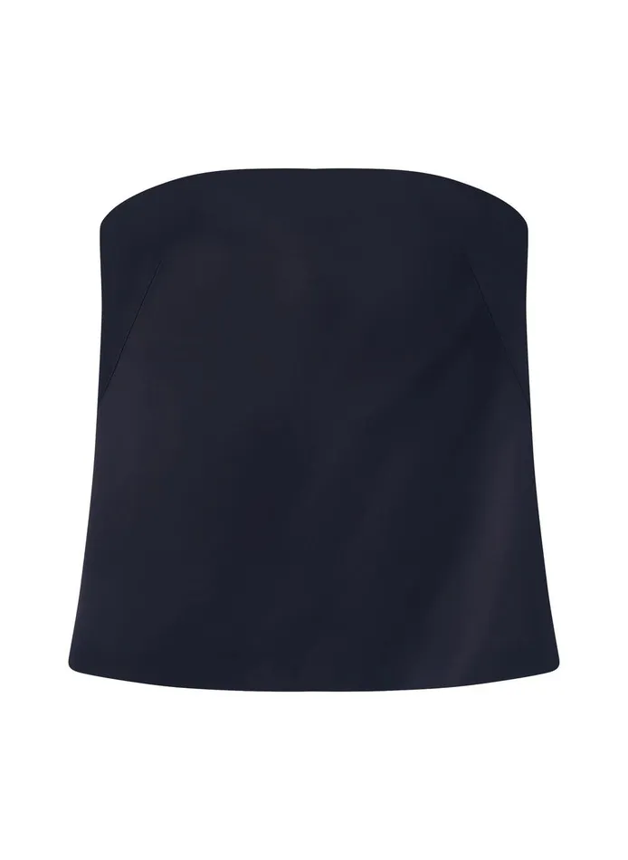 Women Ani Strapless Satin Top Deep Navy ALC Tops