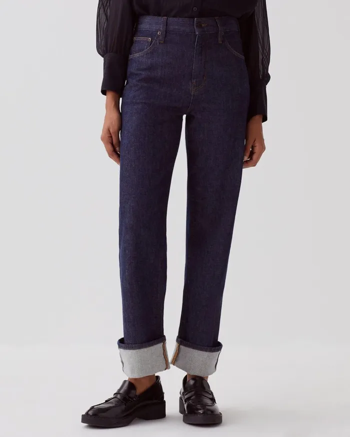 Women Ava 8211 Regular Selvedge Jeans Denim Brut Comptoir Des Cotonniers Jeans
