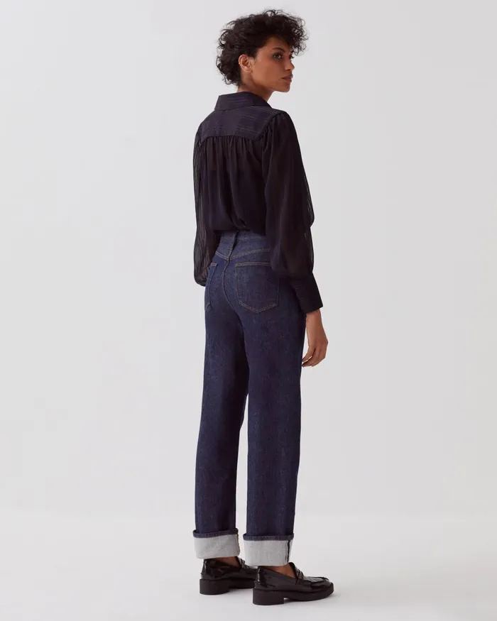Women Ava 8211 Regular Selvedge Jeans Denim Brut Comptoir Des Cotonniers Jeans