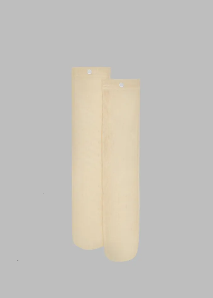 Women Aylin Sheer Socks 8211 Pale Yellow The Frankie Shop
