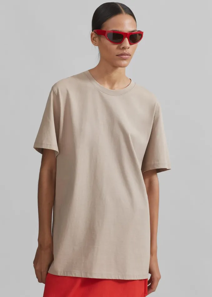 Women Azaro Tee 8211 Beige The Frankie Shop Tops