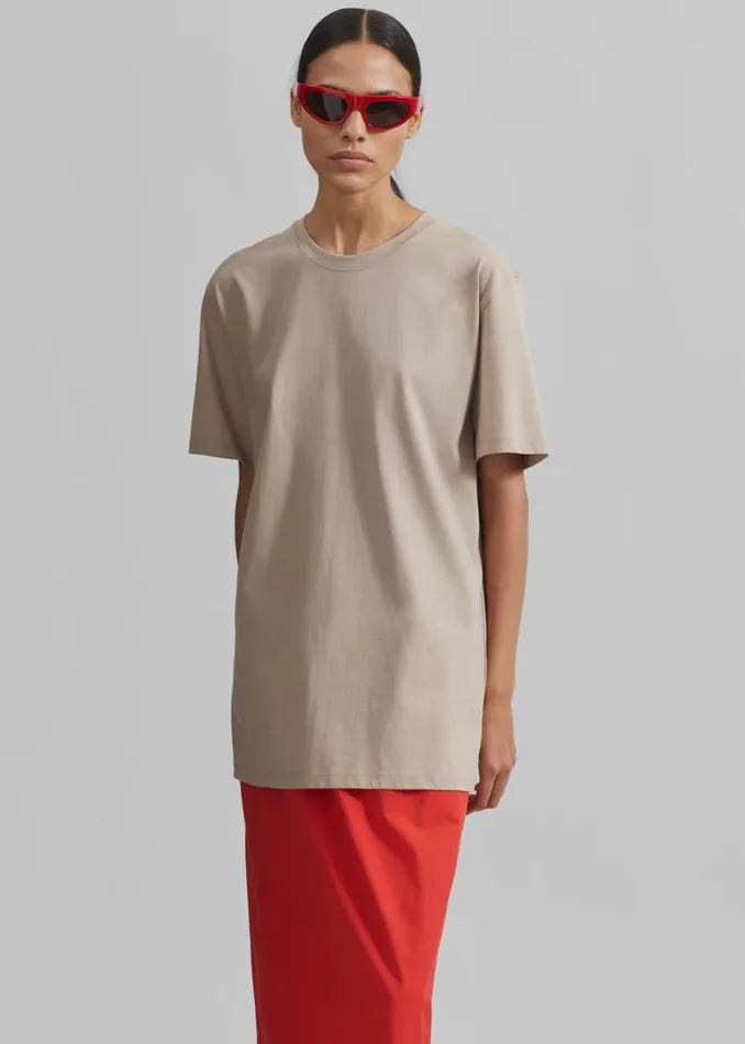 Women Azaro Tee 8211 Beige The Frankie Shop Tops