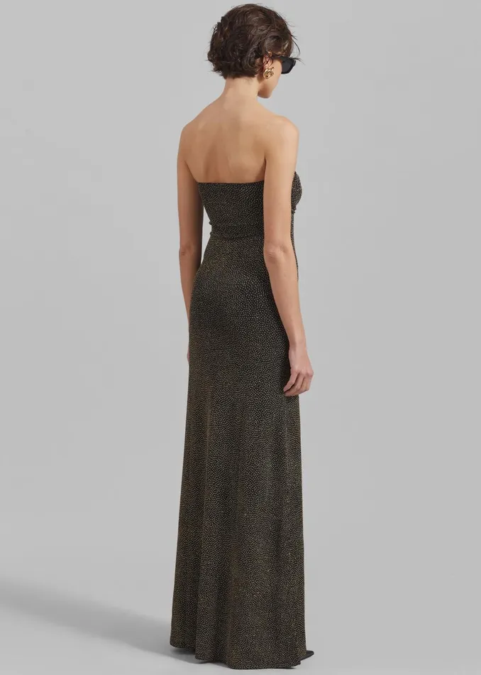 Women Beaufille Anise Dress 8211 BlackGold The Frankie Shop Dresses