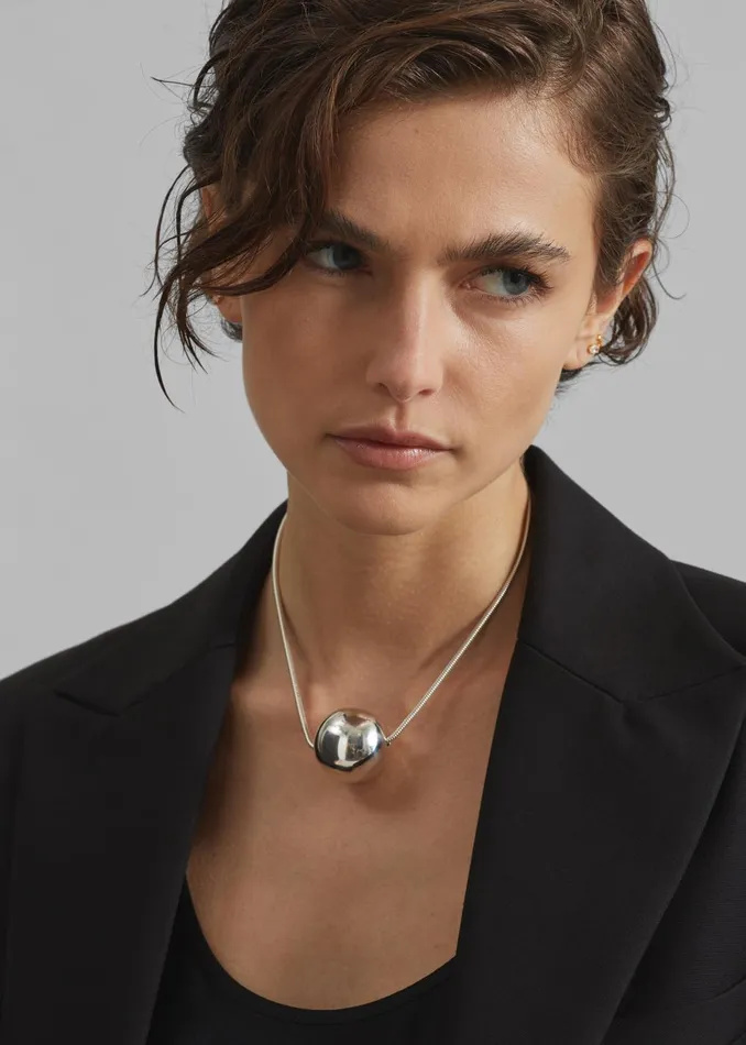Women Beaufille Globe Necklace 8211 Silver The Frankie Shop