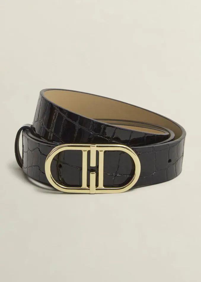 Women Belts Hobbs Kiera Leather Hip Belt Black